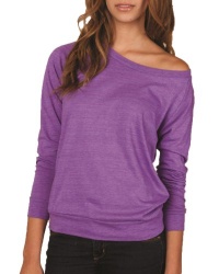 Alternative Womens Slouchy Pullover Sweater, Eco True Purple, X-Large Alternative Womens Slouchy Pullover Sweater, Eco True Purple, X-Large