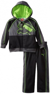 Puma - Kids Boys 2-7 Little Logo Fleece Hooded Set Puma - Kids Boys 2-7 Little Logo Fleece Hooded Set
