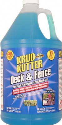 Krud Kutter DF01 Blue Pressure Washer Concentrate Deck and Fence Cleaner with Sweet Odor, 1 Gallon