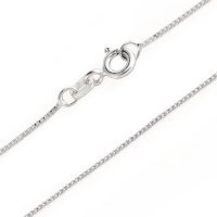 Bling Jewelry 0.8mm Very Thin Sterling Silver Italian Box Chain Necklace Bling Jewelry 0.8mm Very Thin Sterling Silver Italian Box Chain Necklace