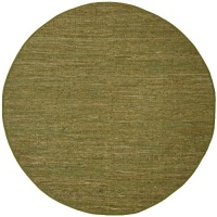 Matador Green Leather Chindi Rug Rug Size: Round 6' Matador Green Leather Chindi Rug Rug Size: Round 6'