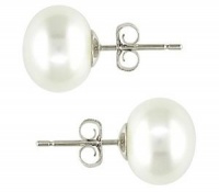 Authentic Freshwater White Pearl Earrings with Stainless Steel Hypoallergenic Backs (7-7.5mm) Authentic Freshwater White Pearl Earrings with Stainless Steel Hypoallergenic Backs (7-7.5mm)