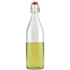 Bormioli Rocco Giara Clear Glass Bottle With Stopper, 33 3/4 oz.