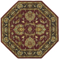 St. Croix Trading Hand - Made Wool Traditional Burgundy Agra 8x8 foot Octagon Rug St. Croix Trading Hand - Made Wool Traditional Burgundy Agra 8x8 foot Octagon Rug