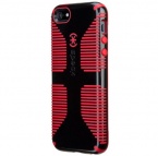 Speck Products SPK-A1653 CandyShell Grip Case for iPhone 5 - Retail Packaging - Black/Pomodoro Red