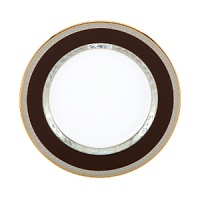 Like palace grounds with meticulous landscaping, Palatial Garden is a study in detail. The accent plate is a work of art in itself showcasing a majestic pheasant. Luscious chocolate and turquoise hues banded in precious gold accent beautiful floral designs to create this regal pattern. Like palace grounds with meticulous landscaping, Palatial Garden is a study in detail. The accent plate is a work of art in itself showcasing a majestic pheasant. Luscious chocolate and turquoise hues banded in precious gold accent beautiful floral designs to create this regal pattern.