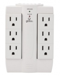 Globe 7732001 Home Appliance Six-Outlet Swivel Surge Tap