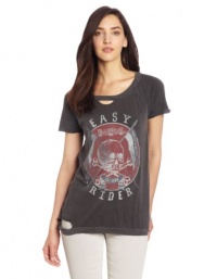 Chaser Women's Easy Rider On Cotton Deconstructed Short Sleeve Tee Chaser Women's Easy Rider On Cotton Deconstructed Short Sleeve Tee