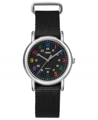 The Timex Weekender collection is the perfect watch for a stylish yet casual look. With playful color and an accessible slip-through strap. The Timex Weekender collection is the perfect watch for a stylish yet casual look. With playful color and an accessible slip-through strap.