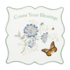 Lenox Butterfly Meadow Sentiment Trivet, Count Your Blessings, 6-3/4-Inch