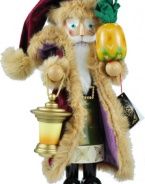 Kurt Adler 17-Inch Limited Edition Steinbach Santa with Pineapple Signed Nutcracker