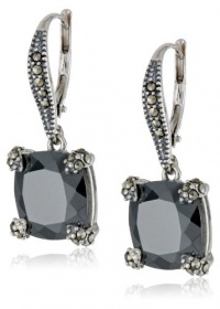 Judith Jack Aurora Sterling Silver, Marcasite and Hematite Drop Earrings Judith Jack Aurora Sterling Silver, Marcasite and Hematite Drop Earrings