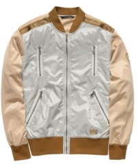 Live life in the fast lane. This track jacket from Sean John is a sleek way to shift your style. Live life in the fast lane. This track jacket from Sean John is a sleek way to shift your style.