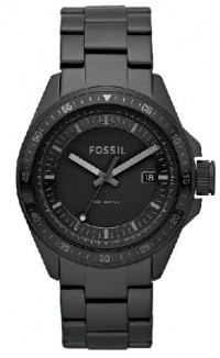 Fossil AM4373 Decker Stainless Steel Watch, Black Fossil AM4373 Decker Stainless Steel Watch, Black