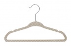 Delta 30 Count Set of Kids Velvet Hanger, Beige