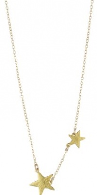 gorjana Super Star Gold-Tone Double Star Charm Necklace gorjana Super Star Gold-Tone Double Star Charm Necklace