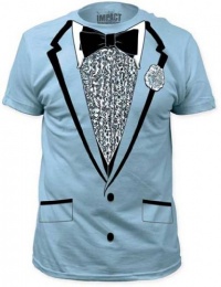 Impact Originals Retro Prom Blue Tux T-shirt Impact Originals Retro Prom Blue Tux T-shirt