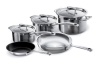Le Creuset Tri-Ply Stainless Steel 8-Piece Cookware Set