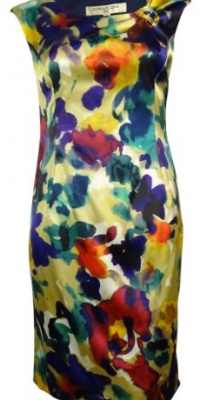 Evan Picone Women's Evan Picone Peony Print Satin Dress Evan Picone Women's Evan Picone Peony Print Satin Dress