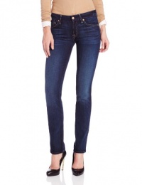7 For All Mankind Women's Kimmie Straight Jean in La Verna Lake 7 For All Mankind Women's Kimmie Straight Jean in La Verna Lake