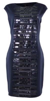 BCBGMAXAZRIA Women's Seri Aztec Sequin Stripe Dress BCBGMAXAZRIA Women's Seri Aztec Sequin Stripe Dress