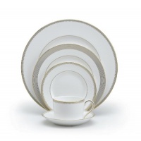 Vera Wang Wedgwood Golden Grosgrain Five-Piece Place Setting