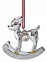 Lenox 2012 Babys 1st Christmas Rudolph Metal Ornament Lenox 2012 Babys 1st Christmas Rudolph Metal Ornament
