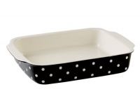 Spode Baking Days Black Rectangular Handled Bake and Serve Dish Spode Baking Days Black Rectangular Handled Bake and Serve Dish