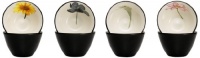 Noritake Colorwave Floral Bowl, 4-Inch, Graphite, Set of 4 Noritake Colorwave Floral Bowl, 4-Inch, Graphite, Set of 4
