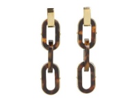 Michael Kors Tortoise Jet Set Interlocking Link Drop Earrings Michael Kors Tortoise Jet Set Interlocking Link Drop Earrings