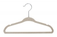 Delta 30 Count Set of Kids Velvet Hanger, Beige Delta 30 Count Set of Kids Velvet Hanger, Beige