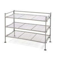 Seville Classics SHE15905 3-Tier Iron Shoe Utility Rack Seville Classics SHE15905 3-Tier Iron Shoe Utility Rack