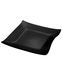 Sleek in black glass with fluid edge, the Cera square plate from Villeroy & Boch lends easy sophistication to modern settings. A stylish standalone piece that complements patterns and whiteware, too. Sleek in black glass with fluid edge, the Cera square plate from Villeroy & Boch lends easy sophistication to modern settings. A stylish standalone piece that complements patterns and whiteware, too.