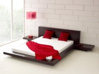 Fujian Modern Platform Bed + 2 Night Stands King (Espresso) Fujian Modern Platform Bed + 2 Night Stands King (Espresso)