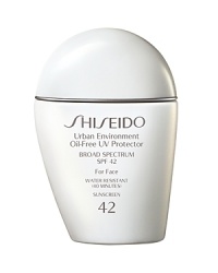 An oil-free daily protector with UVA/UVB Broad Spectrum Protection. Protects against three major causes of skin cell damage: UV rays, oxidation and over-production of sebum. This ultra-light formulation spreads smoothly and contains mineral powders and herbal extracts to maintain a pore- and shine-free finish.- Formulated with Shiseido's highly effective, multi-defense sun protection system and advanced skincare ingredients, which prevent damage and free radical production.- Suitable for oily skin types. An oil-free daily protector with UVA/UVB Broad Spectrum Protection. Protects against three major causes of skin cell damage: UV rays, oxidation and over-production of sebum. This ultra-light formulation spreads smoothly and contains mineral powders and herbal extracts to maintain a pore- and shine-free finish.- Formulated with Shiseido's highly effective, multi-defense sun protection system and advanced skincare ingredients, which prevent damage and free radical production.- Suitable for oily skin types.