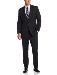 Calvin Klein Men's Black Pinstripe Slim-Fit Suit Calvin Klein Men's Black Pinstripe Slim-Fit Suit