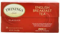 Twinings English Breakfast Black Tea, 25-Count (Pack of 6) Twinings English Breakfast Black Tea, 25-Count (Pack of 6)