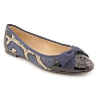 Salvatore Ferragamo My Pretty Womens Size 9.5 Blue Suede Flats Shoes