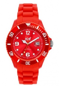 Ice-Watch Unisex SI.RD.U.S.09 Sili Collection Red Plastic and Silicone Watch Ice-Watch Unisex SI.RD.U.S.09 Sili Collection Red Plastic and Silicone Watch