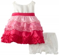 Rare Editions Baby Girls Newborn Colorblock Dress, Ivory/Pink/Fuchsia, 6-9 Months Rare Editions Baby Girls Newborn Colorblock Dress, Ivory/Pink/Fuchsia, 6-9 Months