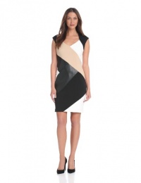 Calvin Klein Women's Cap Sleeve Colorblock Sheath Dress Calvin Klein Women's Cap Sleeve Colorblock Sheath Dress