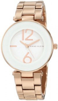 Anne Klein Women's AK/1074WTRG White Dial Rose Gold Tone Bracelet Watch Anne Klein Women's AK/1074WTRG White Dial Rose Gold Tone Bracelet Watch