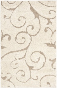 Safavieh Florida Shag Collection SG455-1113 Cream and Beige Shag Area Rug, 4-Feet by 6-Feet Safavieh Florida Shag Collection SG455-1113 Cream and Beige Shag Area Rug, 4-Feet by 6-Feet