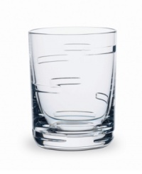 A cut above, the Horizon double old-fashioned glass from Baccarat drinkware elevates cocktails in beautifully weighted, impeccably clear crystal. Clean lines, a thick sham and distinct geometric cuts create a look of modern luxury. A cut above, the Horizon double old-fashioned glass from Baccarat drinkware elevates cocktails in beautifully weighted, impeccably clear crystal. Clean lines, a thick sham and distinct geometric cuts create a look of modern luxury.