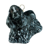 A lovely gift for any Cocker Spaniel owner, the Pet Set dog ornaments from Joy to the World are endorsed by Betty White to benefit Morris Animal Foundation. Each hand painted ornament is packed individually in its own black lacquered box.