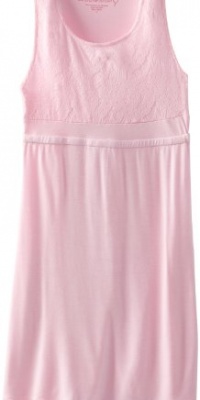 Design History Girls 7-16 Lace Top Dress, Pink Cloud, Medium