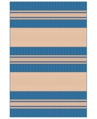 Stripecast: with wide, colorblocked bands and rich texture, Liorra Manne's Tropez Stripe rug has the ability to pull a room together in chic, relaxed style. UV-stabilized, mold and mildew-resistant, the versatile rug in cornflower blue and oatmeal hues is equally pretty indoors or out. Stripecast: with wide, colorblocked bands and rich texture, Liorra Manne's Tropez Stripe rug has the ability to pull a room together in chic, relaxed style. UV-stabilized, mold and mildew-resistant, the versatile rug in cornflower blue and oatmeal hues is equally pretty indoors or out.