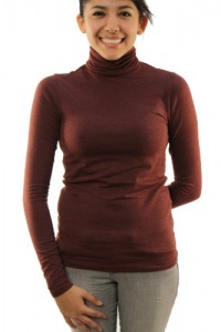 Polo Ralph Lauren Women's Long Sleeve Pima Cotton Turtleneck Shirt Maroon-Small Polo Ralph Lauren Women's Long Sleeve Pima Cotton Turtleneck Shirt Maroon-Small