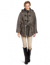 Calvin Klein Women's Tweed Cape, Black/Taupe/Ivory, Small/Medium Calvin Klein Women's Tweed Cape, Black/Taupe/Ivory, Small/Medium