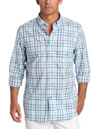 Nautica Men's Long Sleeve Yarn Dyed Slub Plain Check Woven Nautica Men's Long Sleeve Yarn Dyed Slub Plain Check Woven